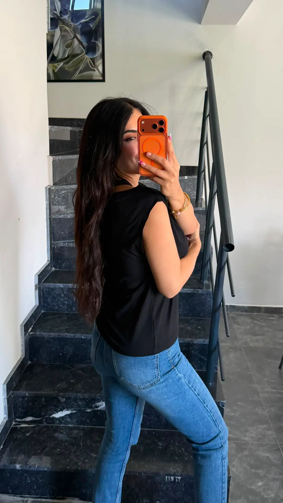 Lodi Siyah Tek Omuz Basic Bluz