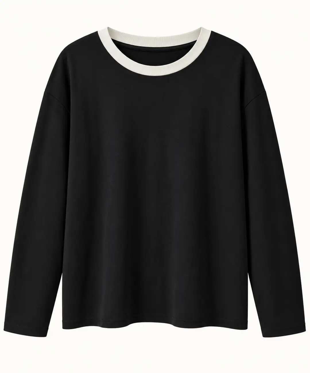 Nory Siyah Basic Sweatshirt - Siyah