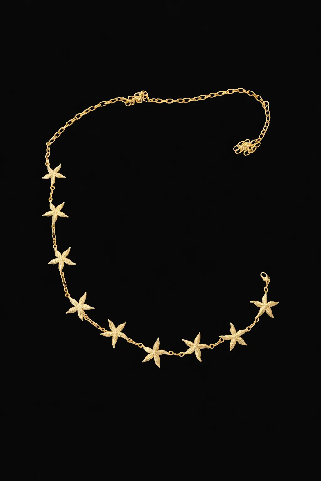 Gold Yıldızlı Zincir Kemer - Gold