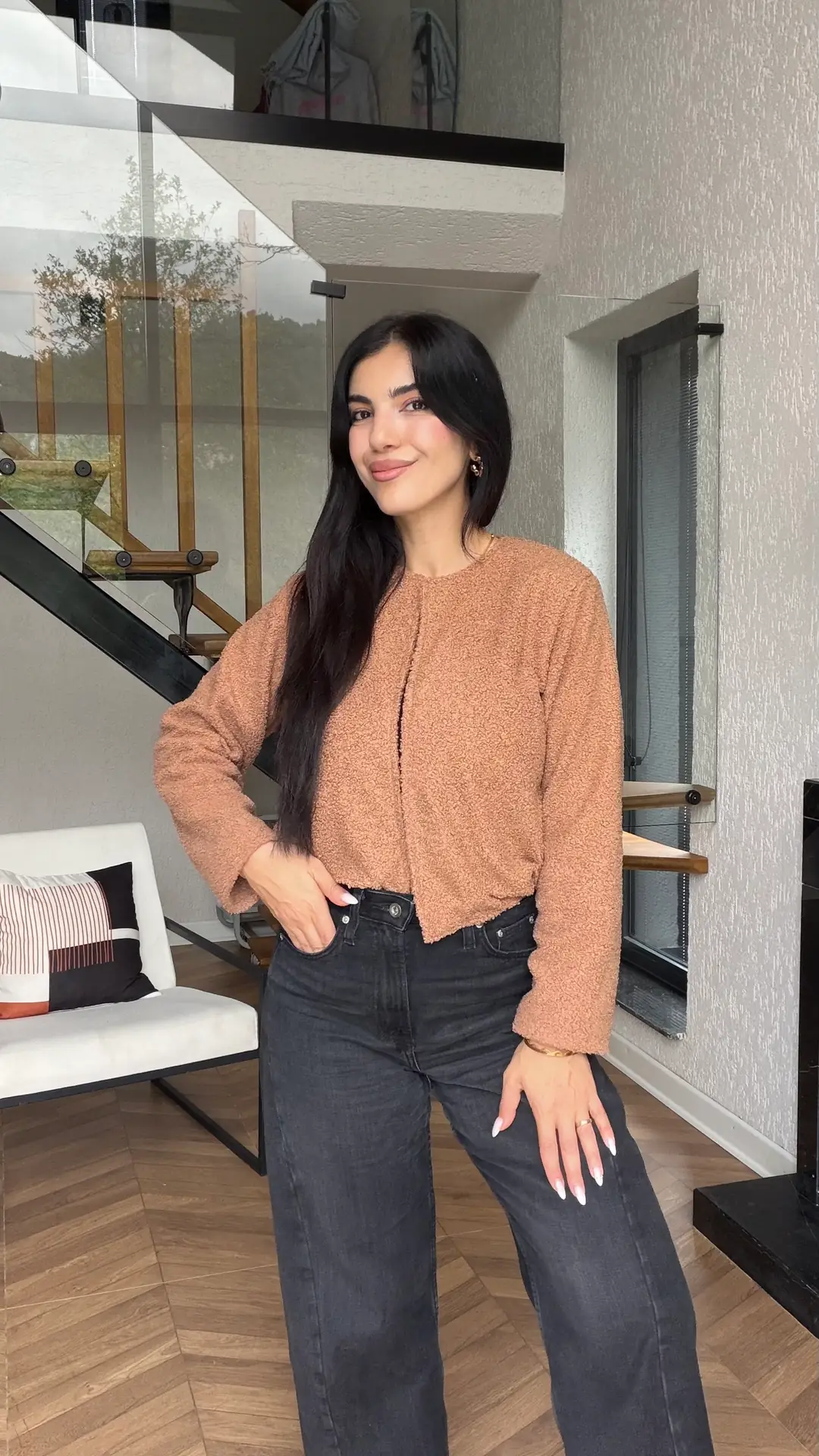 Mara Pelüş Teddy Hırka - Kahverengi