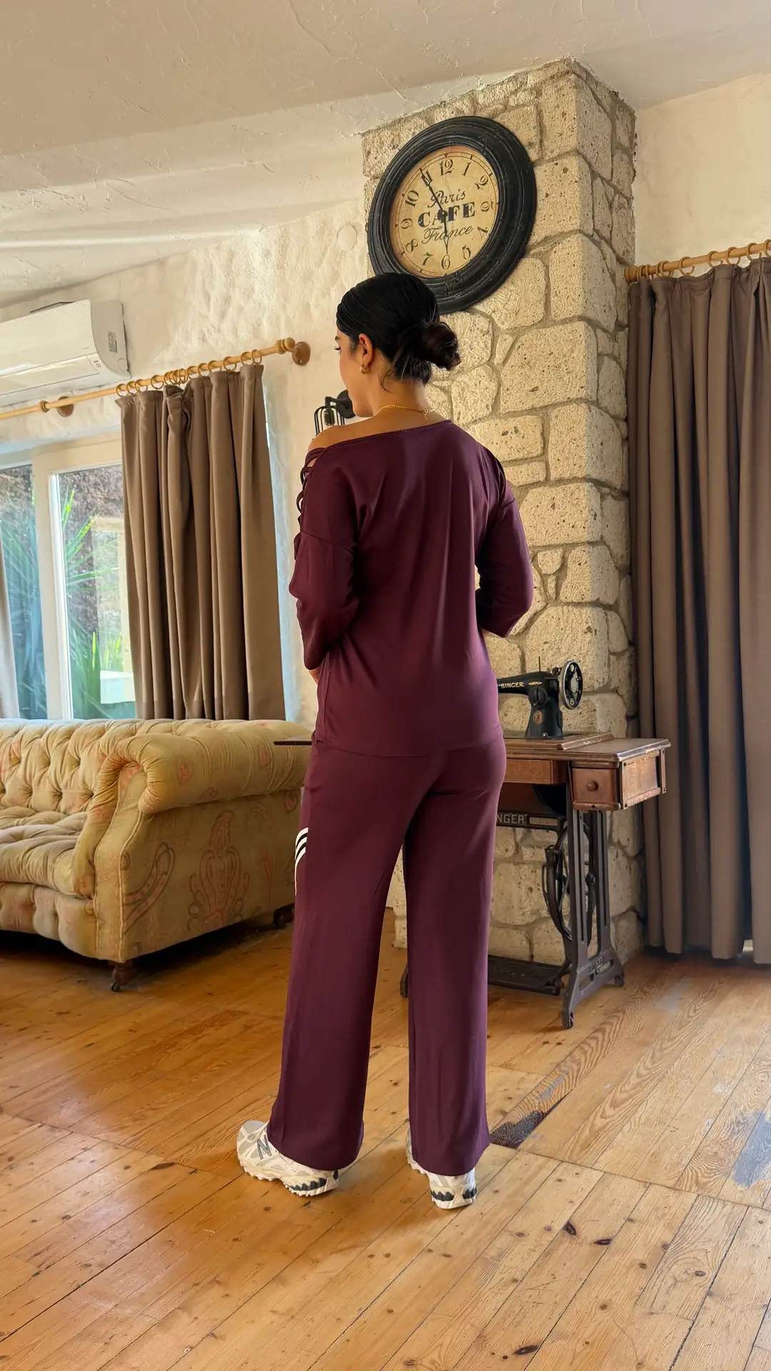 Calla Bordo Ribanalı İp Bağlamalı İkili Takım