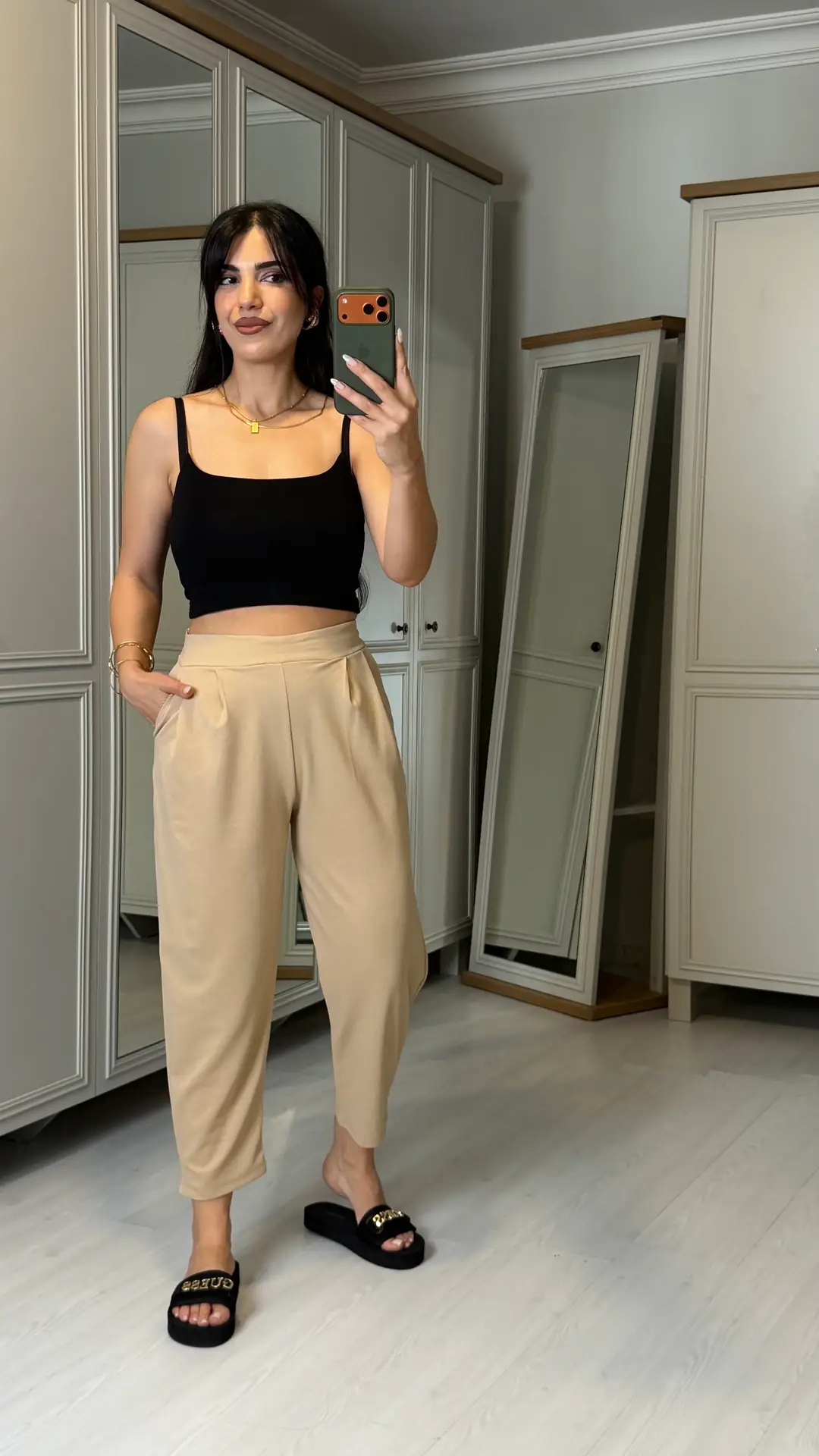 Zenna Taş Rengi Harem Pantolon - Taş