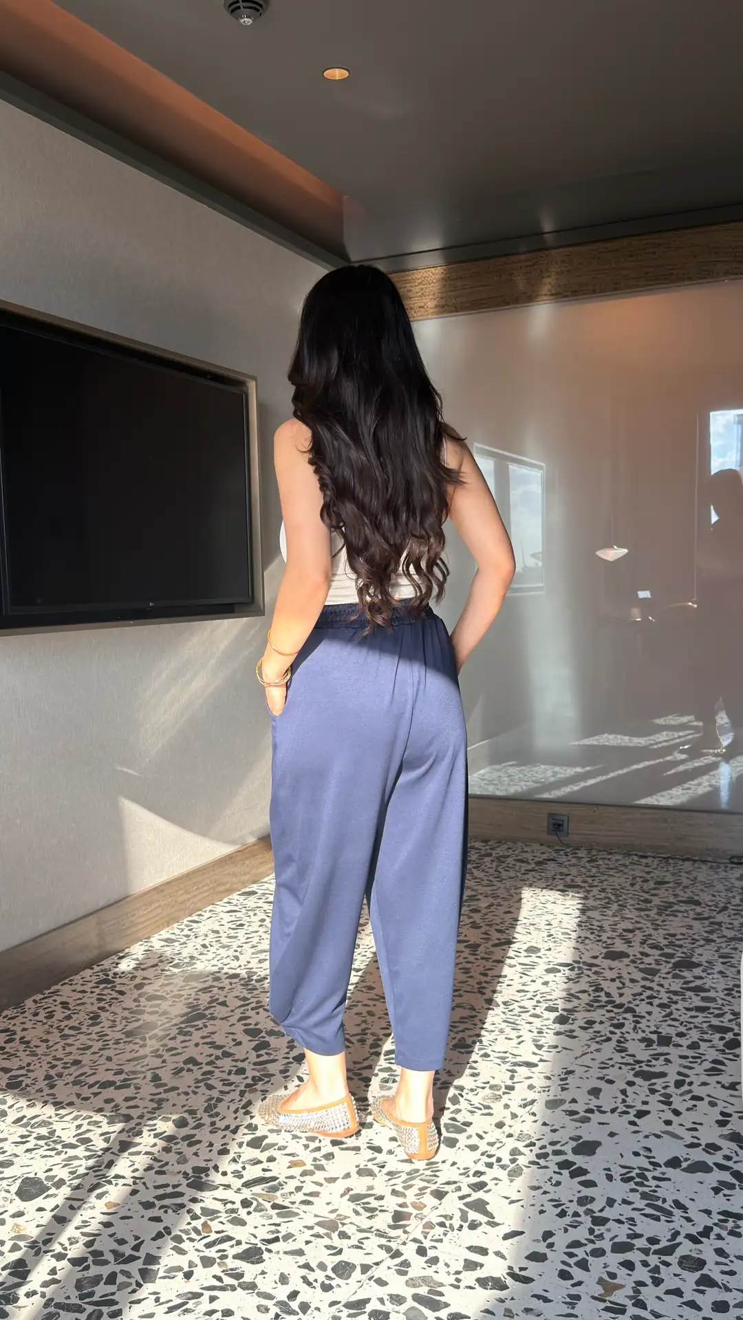 Mua Lacivert Modal Kumaş Harem Pantolon