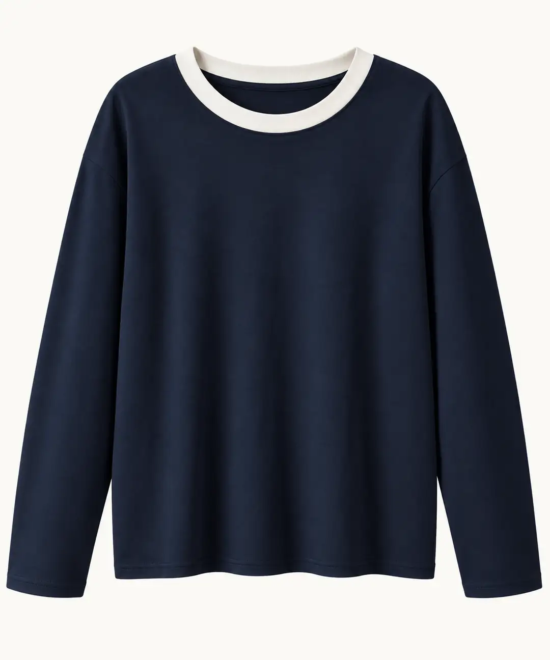 Nory Lacivert Basic Sweatshirt - Lacivert