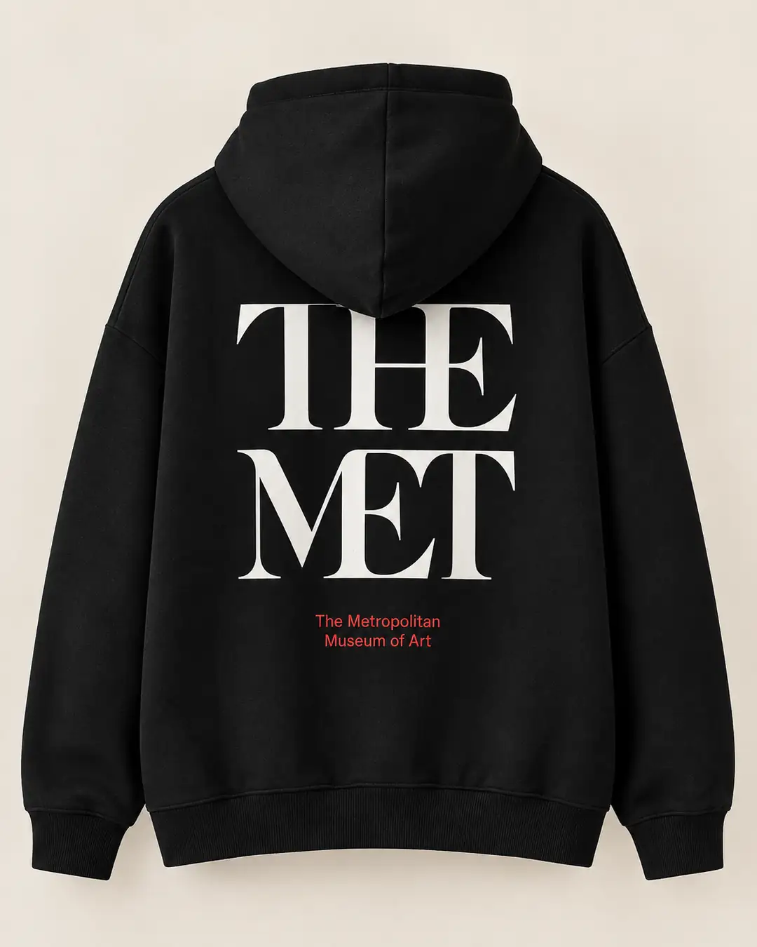 Boem Siyah Baskılı Kapüşonlu Sweatshirt - Siyah
