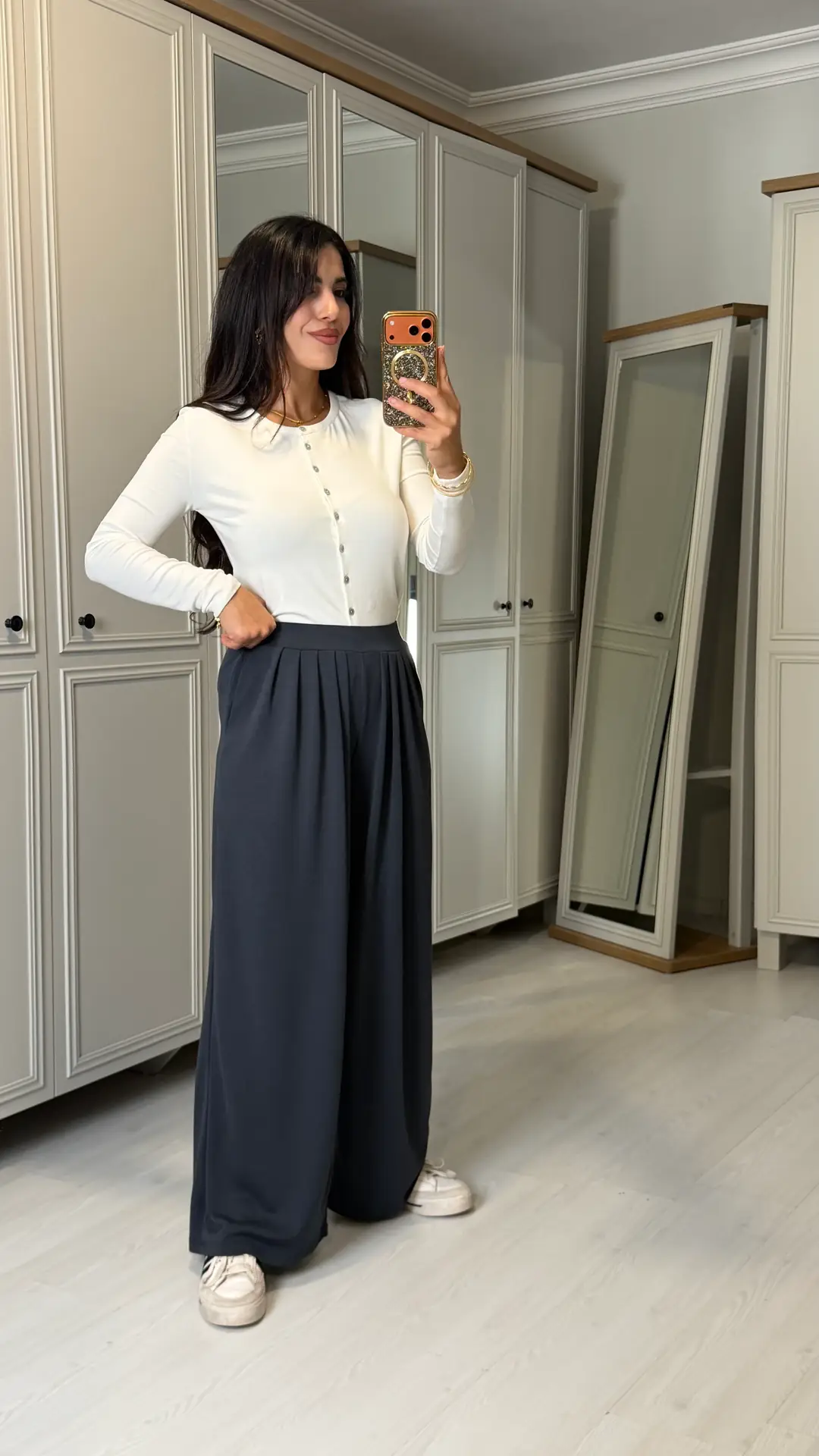 Fia Füme Pileli Oys Pantolon