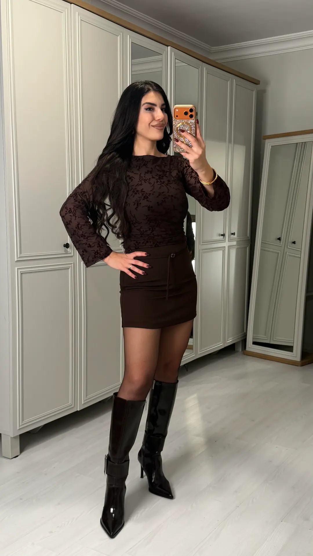 Cristi Kahverengi Zr. Etek
