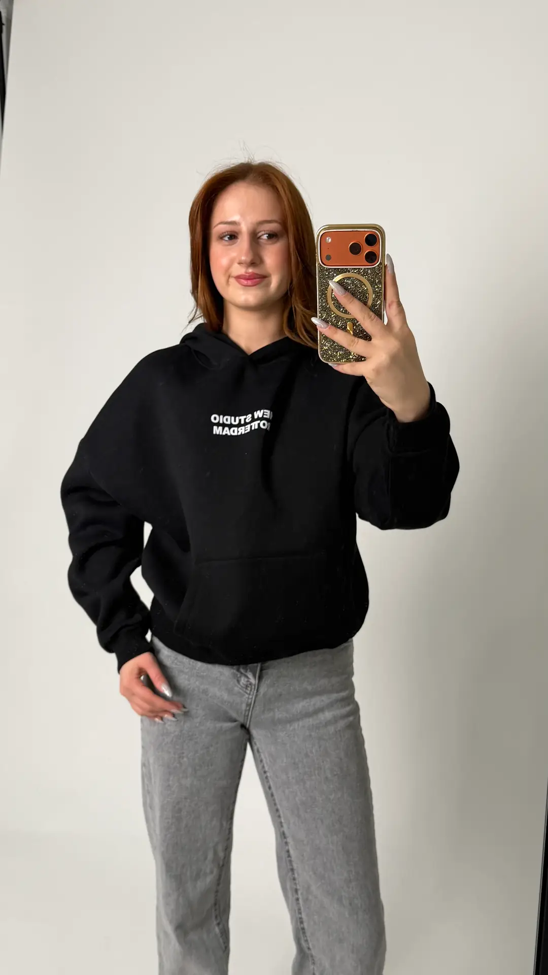 Project Baskılı Sweatshirt - Siyah
