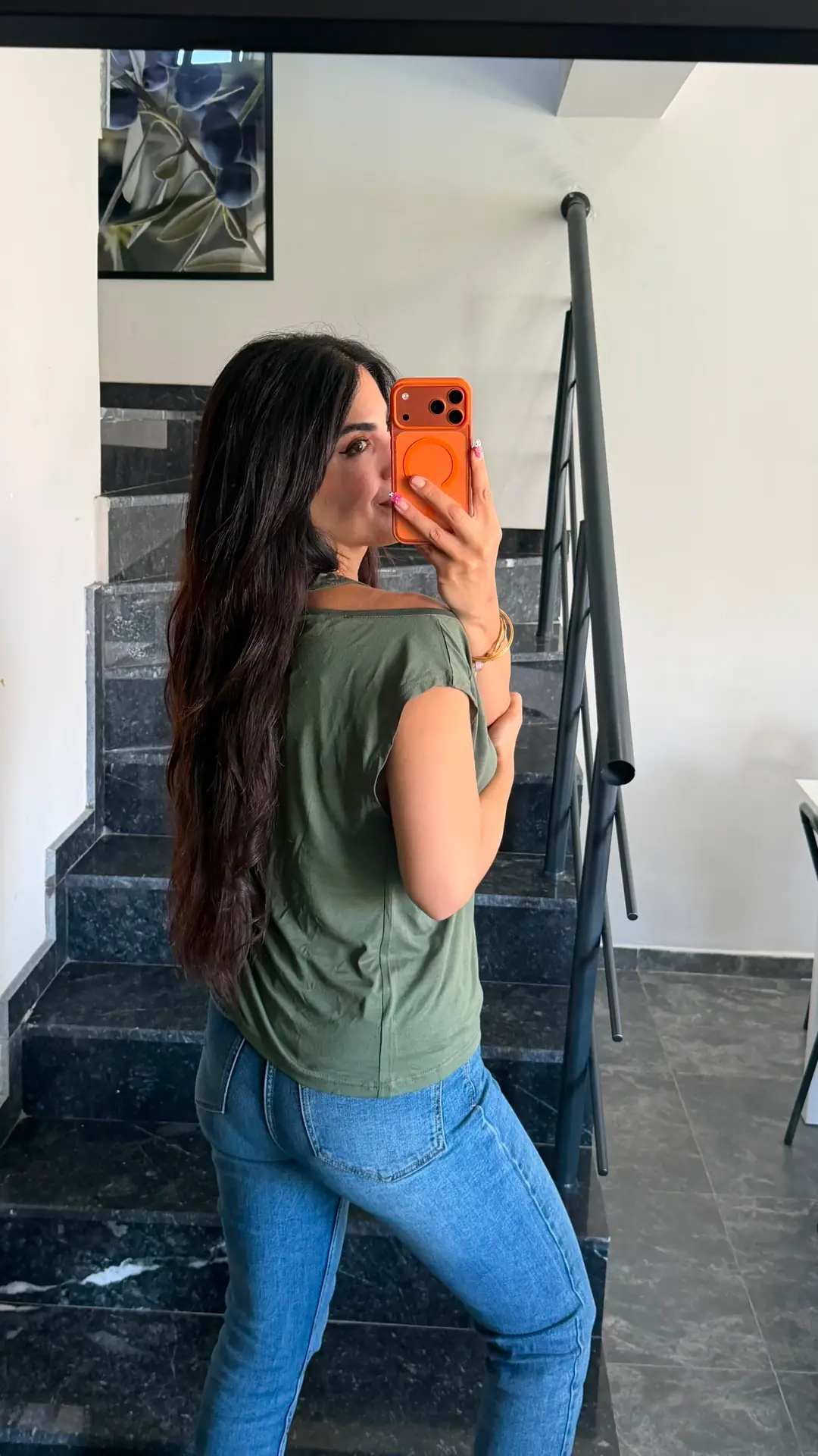 Lodi Haki Yeşil Tek Omuz Basic Bluz